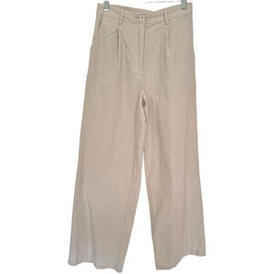 Princess Polly High Rise Wide Leg Pants Lightweight Stretch Cotton Women's Sz 4